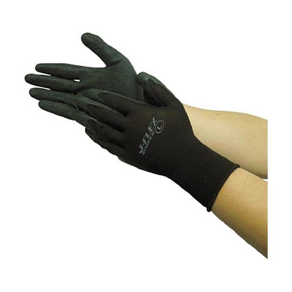 (まとめ) ユニワールド WORKS HOMME J-FLEX ラバー ブラック M 5530-M 1双 【×50セット】 (代引不可)