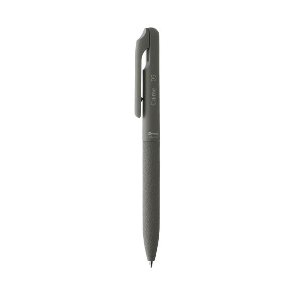 (まとめ) ぺんてる 単色BP Calme0.5 インク色:黒/カーキ軸 0.5mm BXA105D-A 10本 【×10セット】