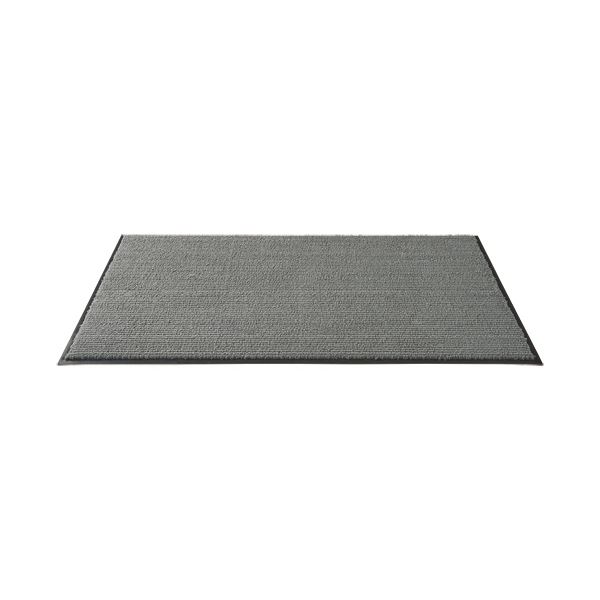 （まとめ）山崎産業マイクロファイバー吸水玄関マット 450&times;750mm グレー 1枚 【&times;3セット】 (代引不可)｜リコメン堂