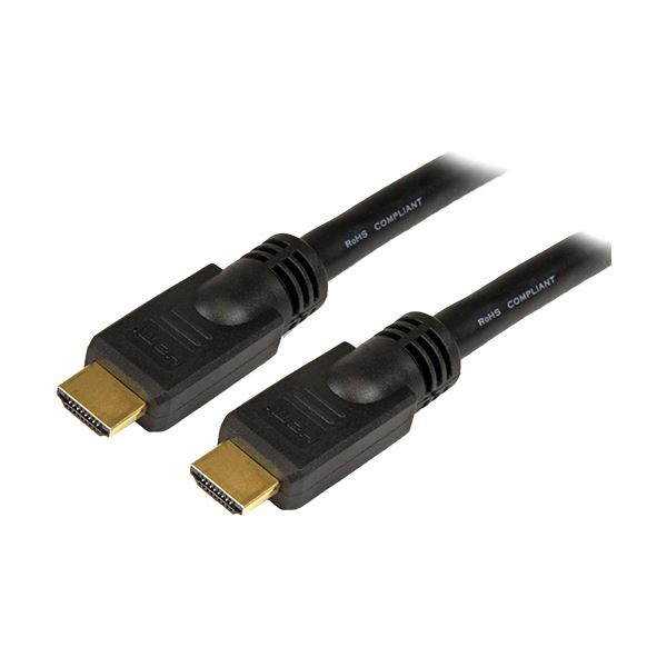 StarTech.com ハイスピードHDMIケーブル HDMIオス-HDMIオス Ultra HD 4kx2k解像度対応 ブラック 15m HDMM15M 1本 (代引不可)