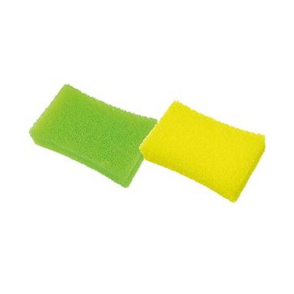 （まとめ）オカザキ 粗目キッチンスポンジ 1パック（2個）【×100セット】 (代引不可)