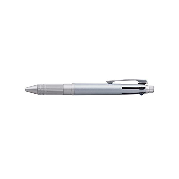 （まとめ） 三菱鉛筆 ジェットストリーム4＆1 メタル 4色ボールペン0.5mm（黒・赤・青・緑）+シャープ0.5mm アイスシルバー 【×3セット】 (代引不可)