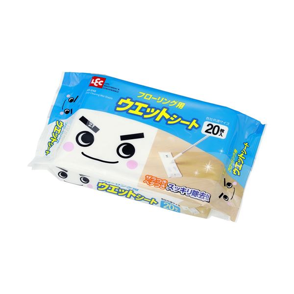 (まとめ) ウェットシート/掃除用品 【フローリング用】 20枚入り 【36個セット】 (代引不可)