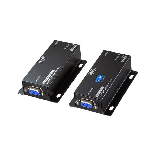 サンワサプライ ディスプレイエクステンダー(セットモデル) VGA-EXSET1N (代引不可)|リコメン堂