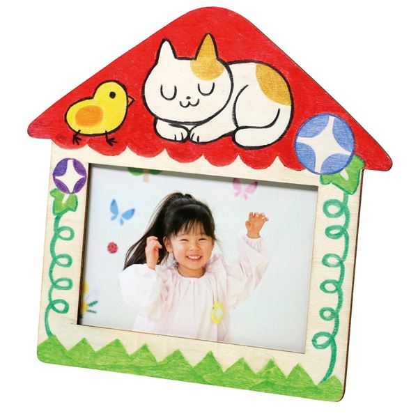 （まとめ）木製おえかきフォトフレーム【×20セット】 (代引不可)