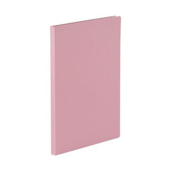 （まとめ）TANOSEE 貼り表紙クリアファイルA4タテ 20ポケット コリンスピンク 1冊【×20セット】 (代引不可)