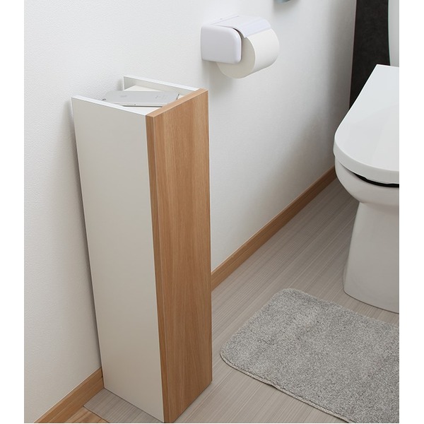 スリム トイレ隙間収納 トイレラック 幅16cm 薄型 コンパクト 日本製 トイレ用品