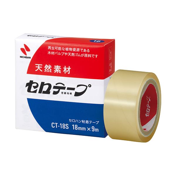 (まとめ) ニチバン セロテープ 小巻 18mm×9m 箱入り CT-18S 1箱 【×100セット】 (代引不可)