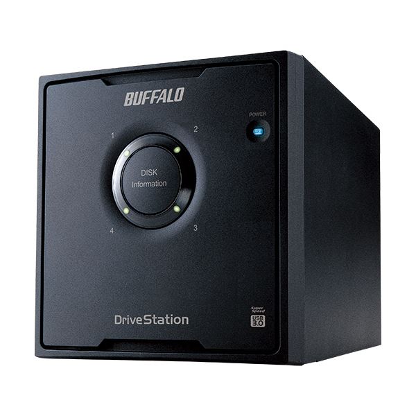 バッファロー ドライブステーションRAID5対応 外付けHDD USB3.0用 4ドライブ 12TB HD-QL12TU3/R5J 1台 (代引不可)｜リコメン堂