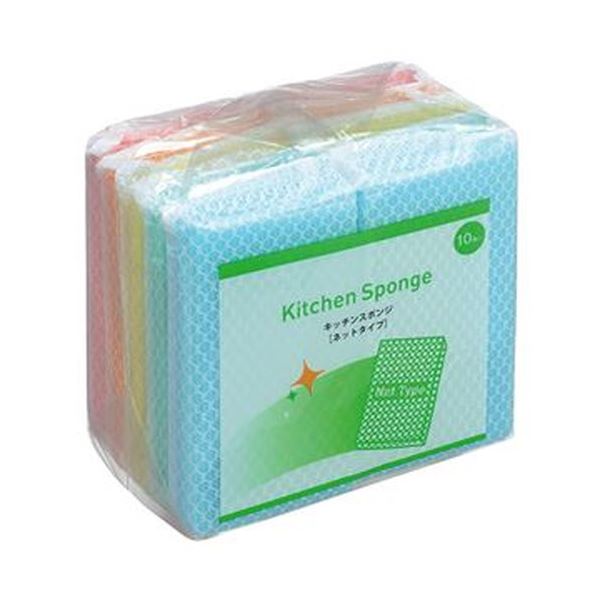おしゃれ 1パック まとめ キッチンスポンジ Tanosee ネット 10個 掃除用品