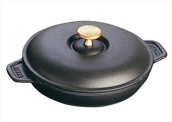 ストウブ ラウンドホットプレート 20 黒 40509-579(代引き不可)【送料無料】