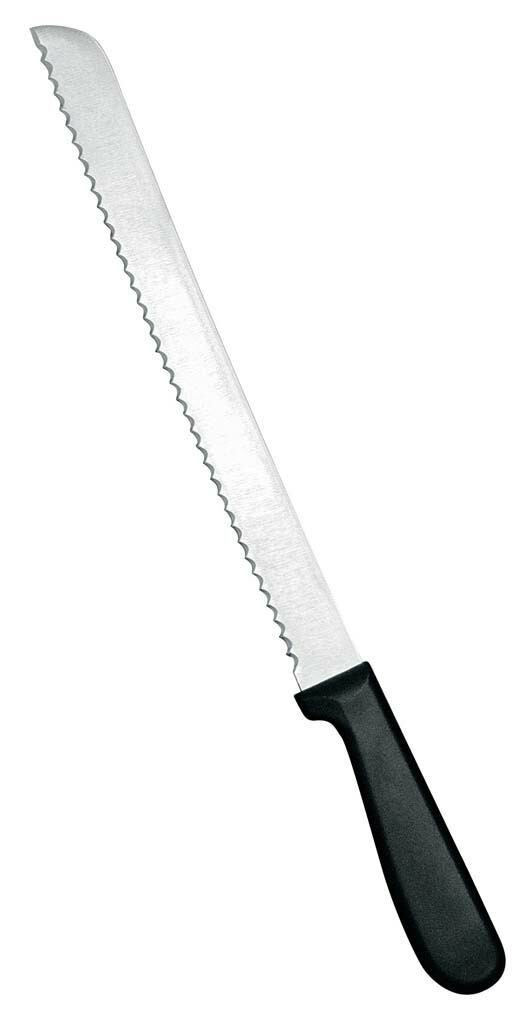 黒柄 パン切ナイフ 10P 刃渡り255(代引不可)【送料無料】 4,582円