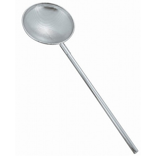 18-8 パンチング 網ヒシャク φ25cm&times;柄100cm(穴径2mm)(代引不可)【送料無料】｜リコメン堂