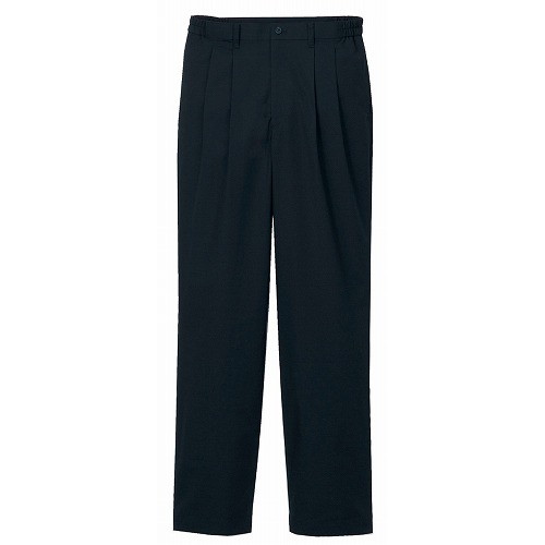 ツータックパンツ(男性用)KP001M-7 黒 L(代引不可)【送料無料】 6,443円