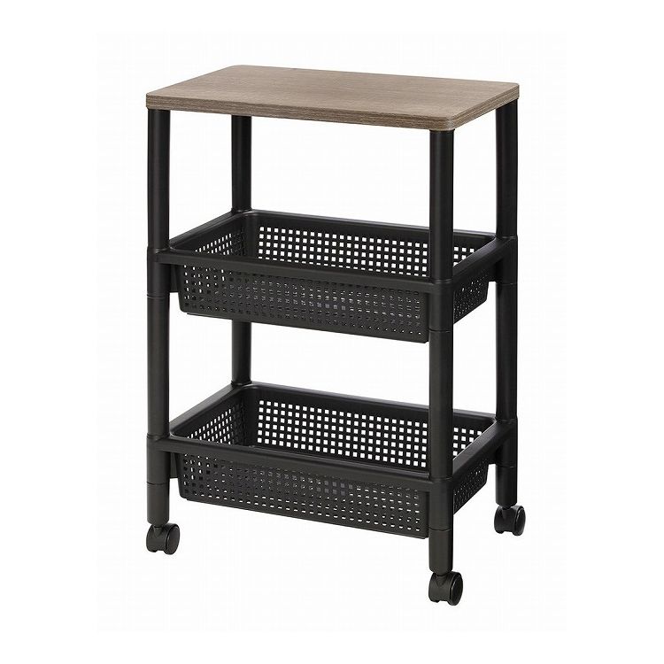 オークヴィレッジ　キャスター付きリビングワゴン　天然木　日本製 Amazon.co.jp: オークヴィレッジ リビングワゴン キッチンワゴン