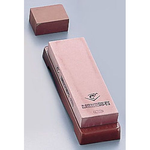 ナニワ 超セラミックス砥石 台付(修正用砥石付) #3000 仕上(ピンク) ATI42030【送料無料】