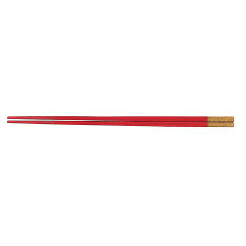 福井クラフト PBT和洋中角箸 ゴールド(10膳入) 朱 85915540 TTY3503【送料無料】