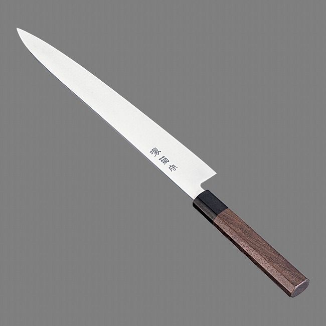河村刃物 堺菊守 和式 筋引(両刃)紫檀柄 27cm [AKKA401]【送料無料】