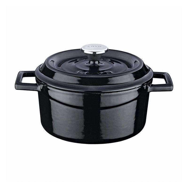 【未使用】LAVAラウンドキャセロール24cmシャイニーブラックLV0079 楽天市場】LAVA 無加水鍋 ラウンドキャセロール 24cm LV0079 IH対応