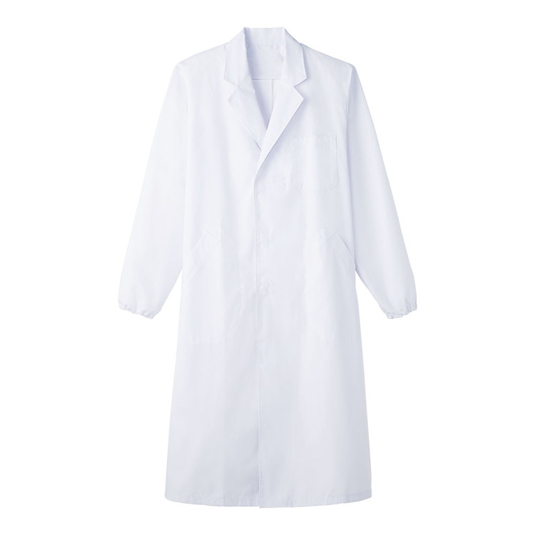 男性用検査衣 MR210LL (ホワイト)株式会社サーヴォ4582439068296(代引不可)【送料無料】