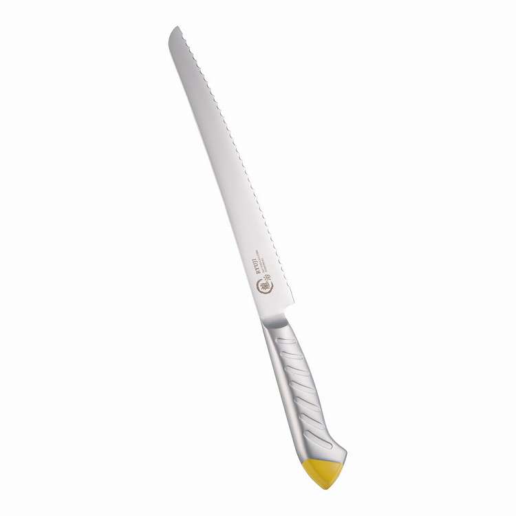 龍治 ステンカラー パンスライサー 23cm イエロー(代引不可)【送料無料】