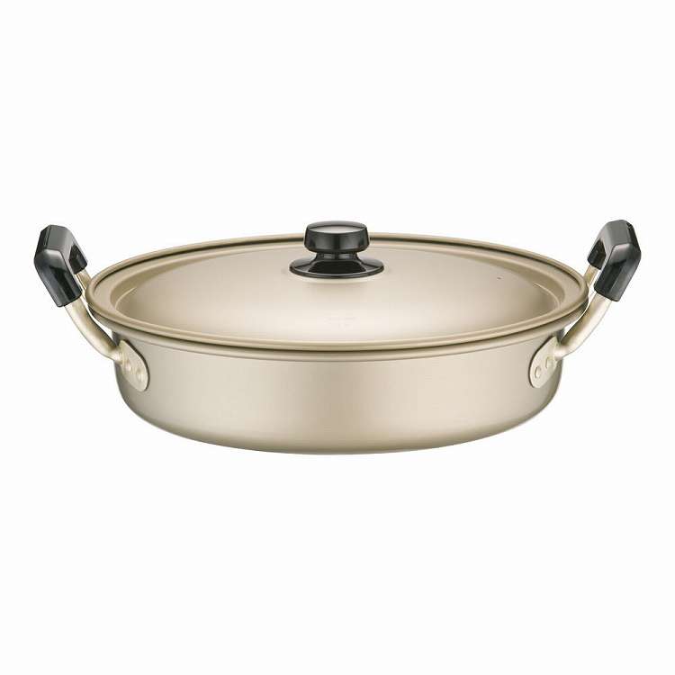 アカオ しゅう酸 実用鍋 浅型(硬質) 33cm(代引不可)【送料無料】｜リコメン堂