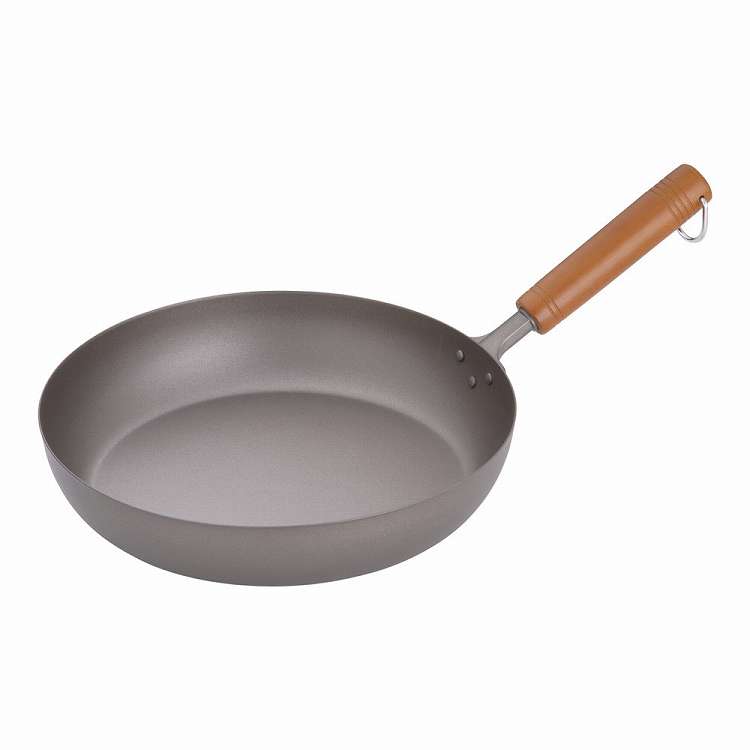 純チタン 木柄フライパン 28cm(代引不可)【送料無料】