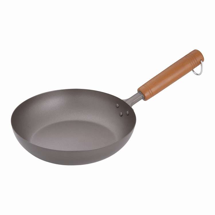 純チタン 木柄フライパン 22cm(代引不可)【送料無料】