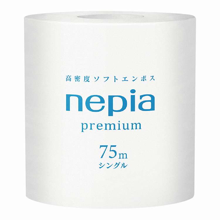 ネピア 1ロール シングル 75m (1ケース80個入)(代引不可)【送料無料】