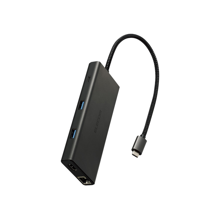 USB Type-C ドッキングステーション 10-in-1 ハブ PD 85W出力 急速充電 USB-C ×2 USB-A ×4 HDMI ×1 SD+microSD ×1 RJ45 ×1 ブラック DST-100BPBK(代引不可)【送料無料】|リコメン堂
