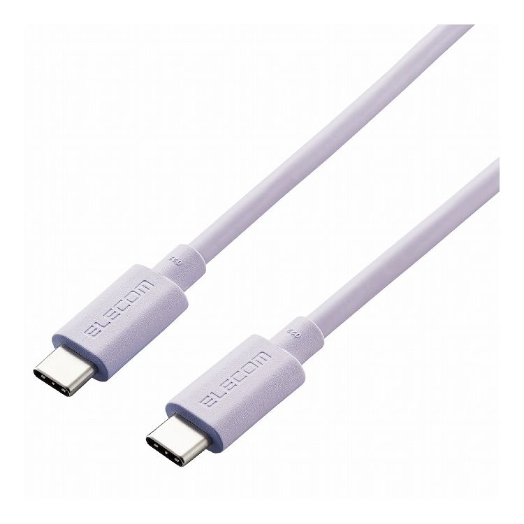 TypeCケーブル C to C USB4 80cm パープル USB4-APCC5P08PU エレコム(代引不可)【送料無料】【メール便（ネコポス）】