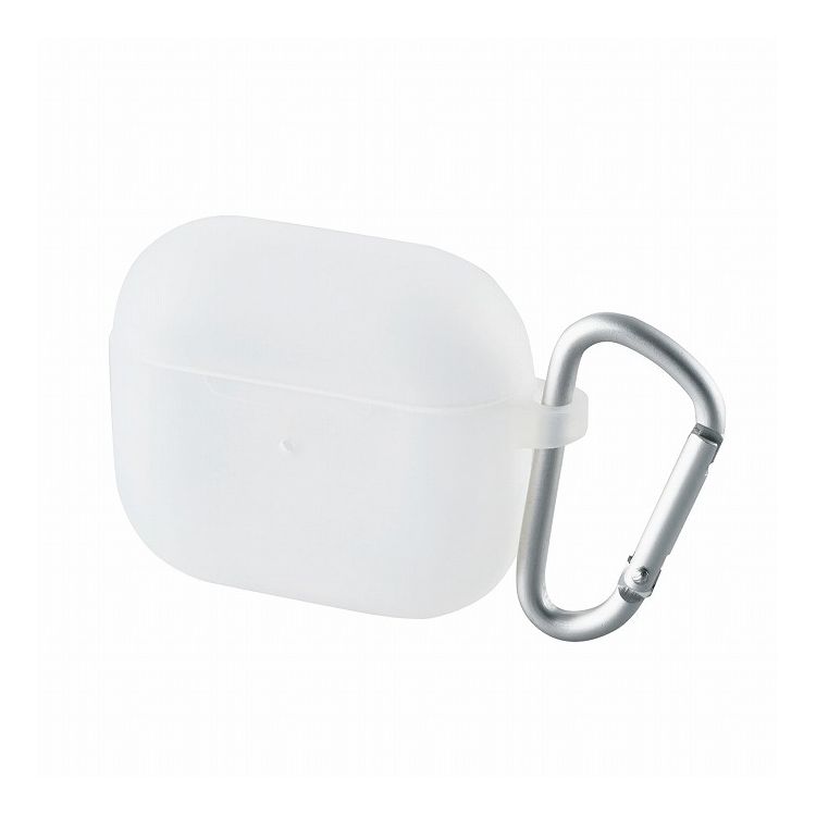 AirPods 第3世代 ケース シリコン カラビナ付 ワイヤレス充電対応 クリア AVA-AP3SCCR(代引不可)