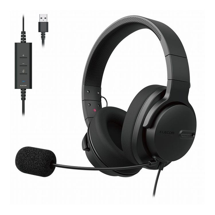 楽天市場】[ELECOM]ヘッドホン ヘッドセット 無指向性 マイク付き 有線
