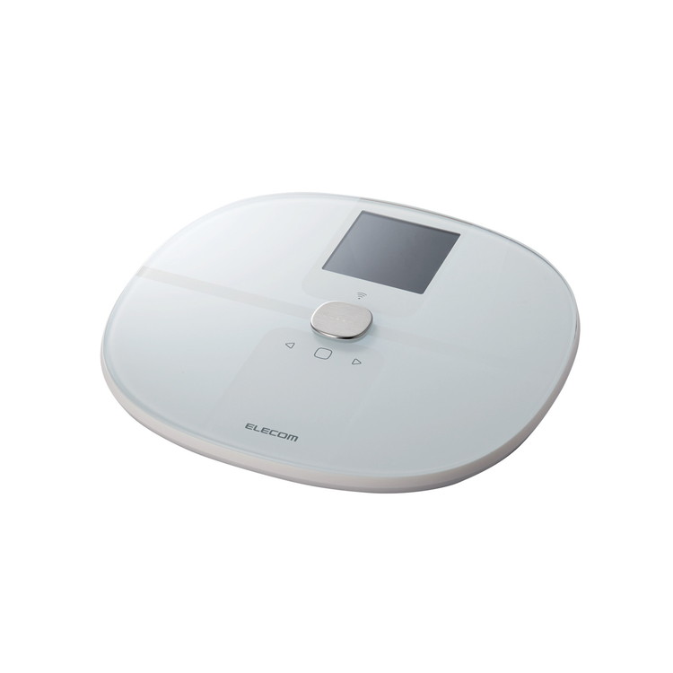 エレコム ELECOM 体重計 体組成計 自動認識機能付 MRI測定 50g単位 Wi-Fi スマホ連動 体脂肪率 BMI 内臓脂肪レベル 骨格筋率 骨量 基礎代謝 7項目測定可 ホワイト HCS-WFS03WH(代引不可)【送料無料】|リコメン堂