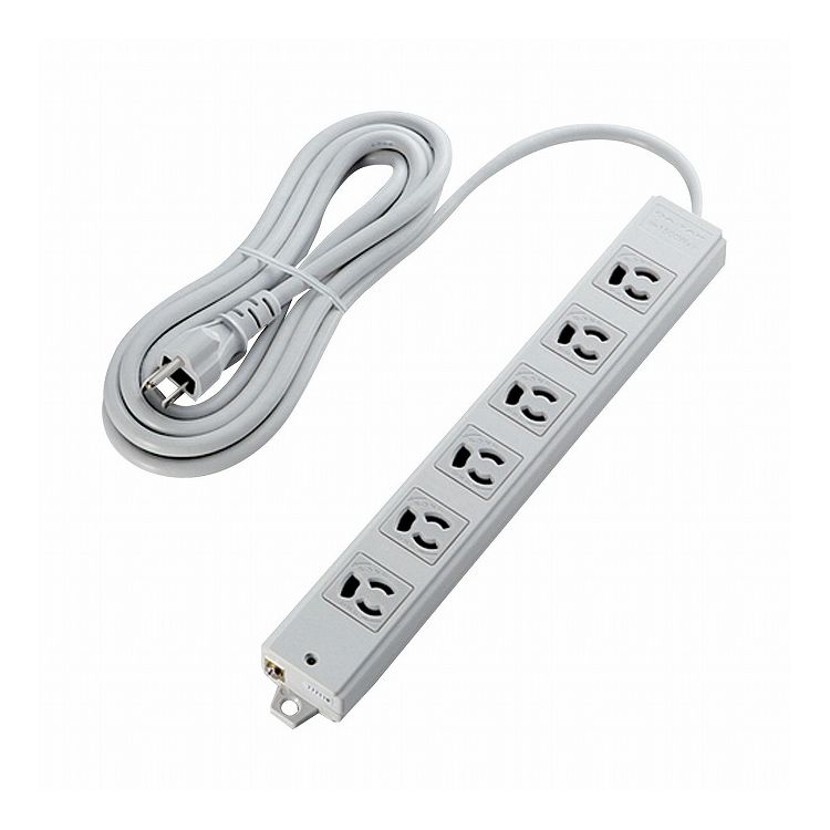 ELECOM 工事・物件に最適な3ピン 熱に強い 抜け止め マグネット付 電源タップ 6個口 3m ホワイト白 エレコム T-WRM3630LG RS(代引不可)【送料無料】