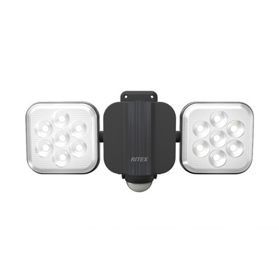 ムサシ ライテックス LED-AC2022 11Wx2灯 LEDセンサーライト(代引不可)【送料無料】
