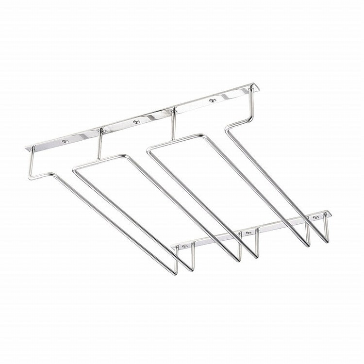 カンダ 18-8グラスハンガー 3連 (グラスベース巾85x290mm) #467275(代引不可)【送料無料】