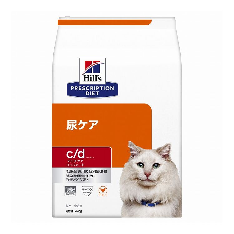 ヒルズ 療法食 猫 猫用 c/dマルチケアコンフォート チキン 4kg プリスクリプション PRESCRIPTION DIET 食事療法食 Hill's【ポイント10倍】【送料無料】|リコメン堂