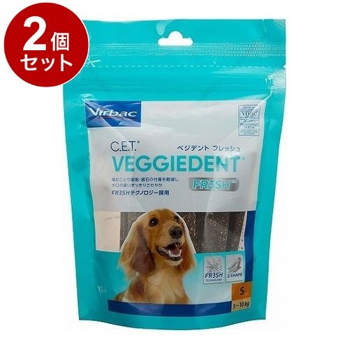 【2個セット】 ビルバックジャパン C.E.T.ベジデントフレッシュ 犬用 S 15本【ポイント10倍】【送料無料】 4,697円