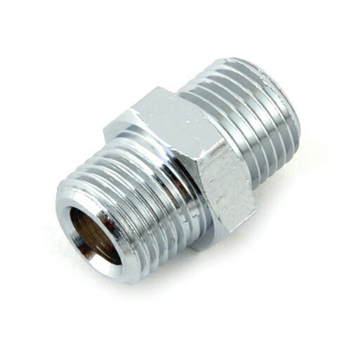 楽天市場 電動工具 エアーツールのエアー配管継ぎ手at 58 エアー配管 継手 中間同径ニップル ホース 機器の接続に Pt1 8インチオネジ Pf1 8オネジ リコメン堂