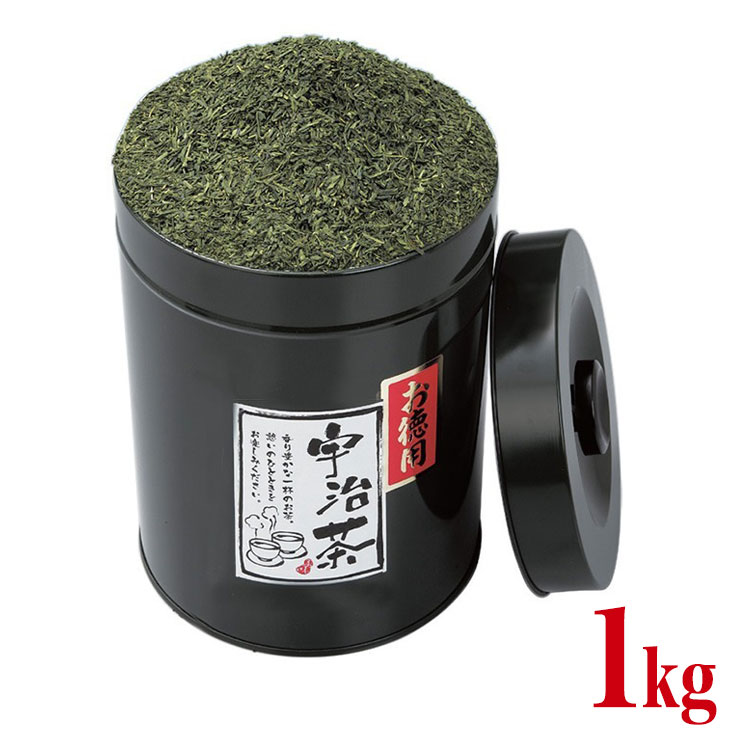 宇治煎茶 お徳用サイズ 1kg お手軽缶 京都 本場宇治茶の逸品 毎日飲みたいお徳用宇治煎茶 宇治茶 煎茶 お茶(代引不可)【送料無料】