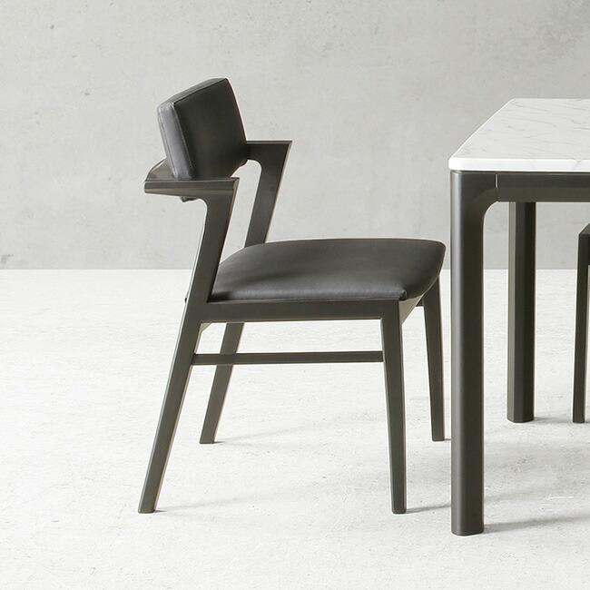 ダイニングチェア チェア モダン デザインチェア PVC ブラック 黒 椅子 いす イス chair 北欧 ミッドセンチュリー 肘掛あり 肘あり リビング(代引不可)【送料無料】｜リコメン堂