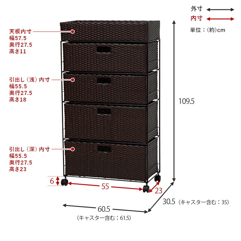 大きな割引 ランドリーラック 4段 ハイタイプ 幅60.5cm ラタン調 完成品 収納 かご カゴ 籠 棚 すき間収納 スリム ランドリーバスケット  キャスター ランドリーチェスト 洗面所 サニタリー 脱衣所 代引不可 fucoa.cl