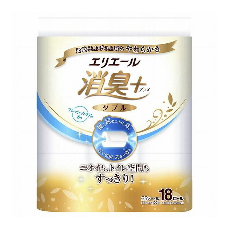 【単品11個セット】 E消臭+トイレットフレッシュクリア18Rダブル 大王製紙株式会社(代引不可)【送料無料】