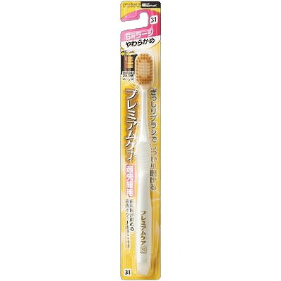 【24個セット】エビス B-3602S プレミアムケアハブラシ・6列ラージ やわらかめ(代引不可)【送料無料】｜リコメン堂
