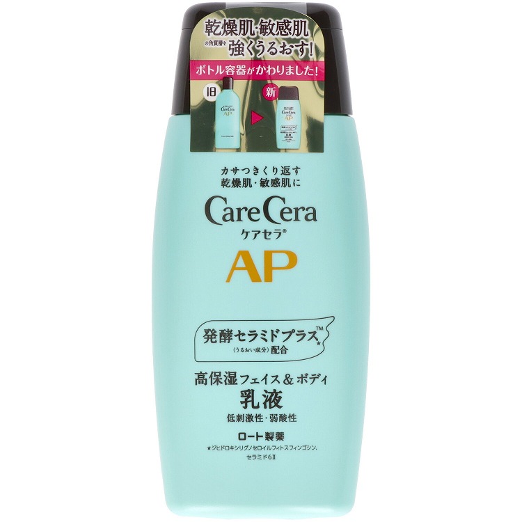 【6個セット】ロート製薬 ケアセラ APフェイス&ボディ乳液 200ml(代引不可)【送料無料】