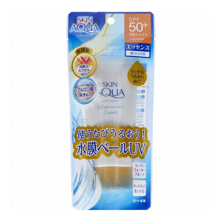 【単品25個セット】 ロート製薬 スキンアクア スーパーモイスチャーエッセンス 80g(代引不可)【送料無料】