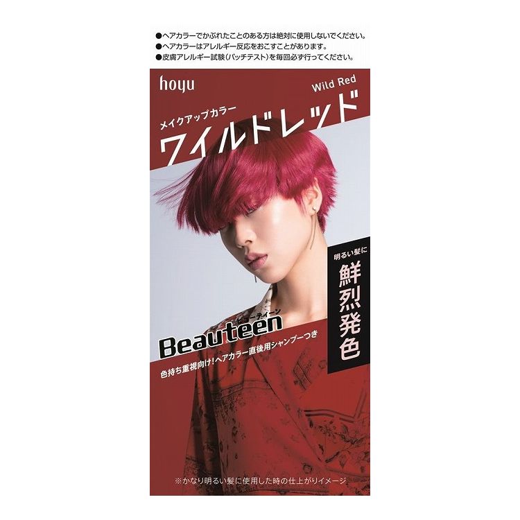 【単品6個セット】 ホーユー ビューティーン メイクアップカラー ワイルドレッド 145G(代引不可)【送料無料】