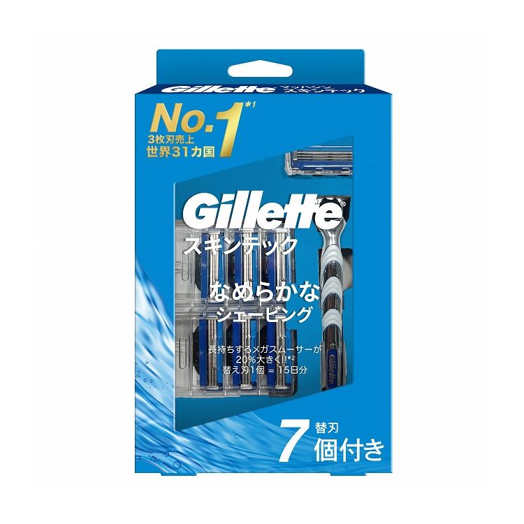 【単品24個セット】ジレットマッハシンスキンテック6Bホルダー付き(代引不可)【送料無料】|リコメン堂