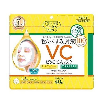 【単品12個セット】 クリアターン ビタCICA マスク コーセーコスメポート(代引不可)【送料無料】｜リコメン堂